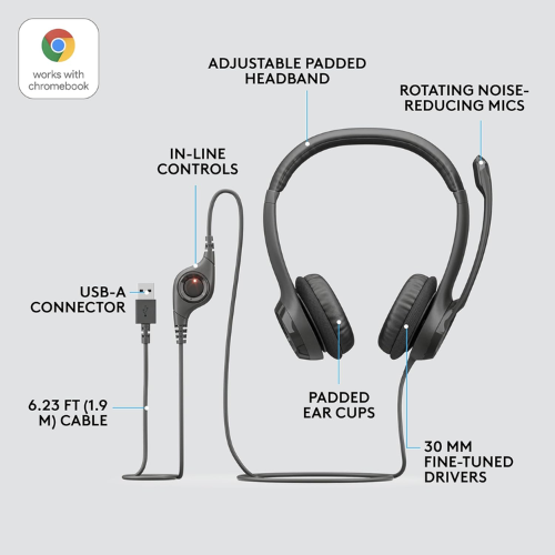 Logitech H-390 Headphone